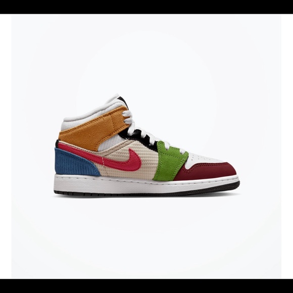 Jordan 1 Mid SE Messy Room GS DR6957 YOUTH Size 6, WOMEN size 7, MEN size 6 - Picture 3 of 4